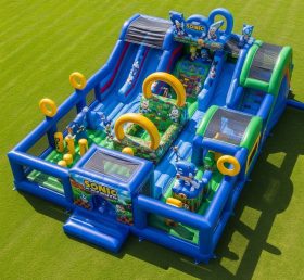 T6-6587 Cidade Divertida Inflável com Tema Sonic