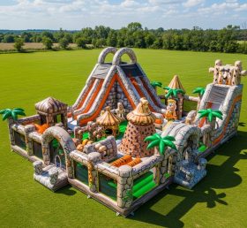 T6-6609 Cidade Divertida Inflável com Tema dos Flintstones