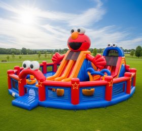 T6-6628 Funcidade Inflável com Tema Tickle Me Elmo