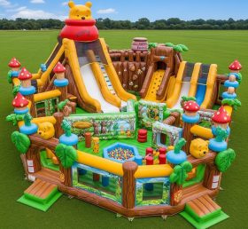 T6-6657 Cidade Divertida Inflável Tema Winnie the Pooh