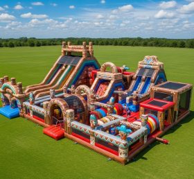 T6-6674 Parque Inflável com Tema Indígena Americano