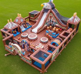 T6-6675 Parque Inflável com Tema de Índios Americanos