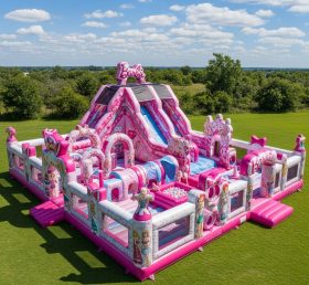 T6-6677 Parque Inflável Tema Barbie