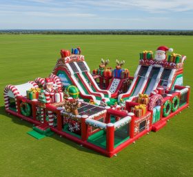 T6-6685 Parque Inflável com Tema de Natal