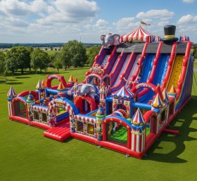 T6-6687 Parque Inflável com Tema de Circo