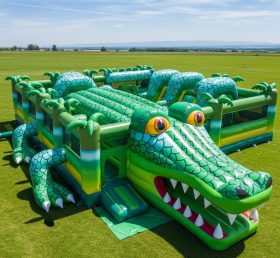 T6-6690 Parque Inflável com Tema de Crocodilo