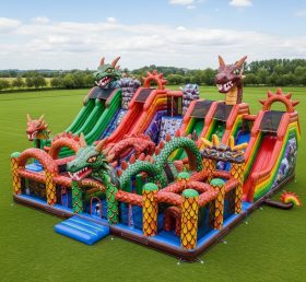 T6-6704 Parque Inflável com Tema de Dragão