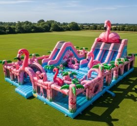 T6-6726 Parque Inflável Tema Flamingo