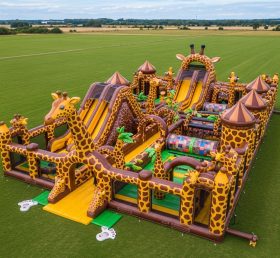 T6-6729 Parque Inflável Tema Girafa