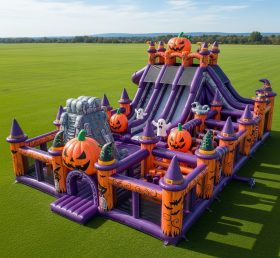 T6-6737 Parque Inflável com Tema de Halloween