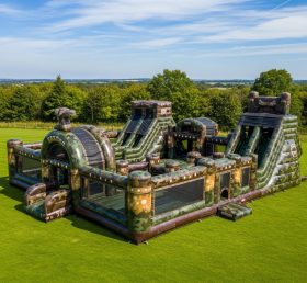 T6-6752 Parque Inflável com Tema Estilo Militar