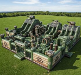 T6-6754 Parque Inflável com Tema de Estilo Militar