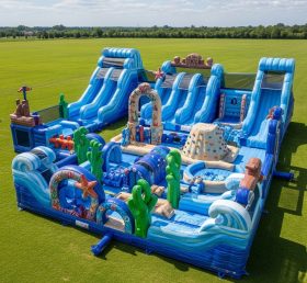 T6-6763 Parque Inflável com Tema Oceânico