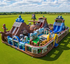 T6-6780 Parque Inflável com Tema de Piratas