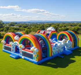 T6-6789 Parque Inflável com Tema Arco-íris