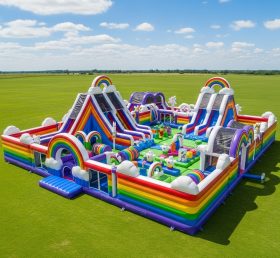 T6-6790 Parque Inflável com Tema Arco-Íris
