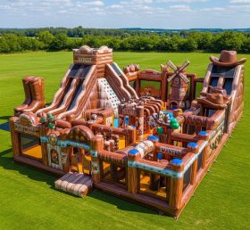 T6-6809 Parque Inflável Temático Faroeste