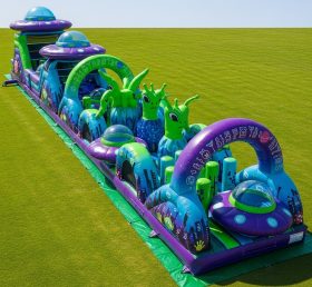 T7-3698 Pista de Obstáculos Inflável com Tema Alienígena
