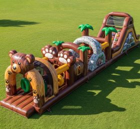 T7-3708 Pista de Obstáculos Inflável com Tema de Urso