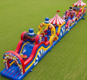 T7-3747 Curso de Obstáculos Inflável com Tema de Circo