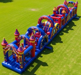 T7-3748 Curso de Obstáculos Inflável com Tema de Circo