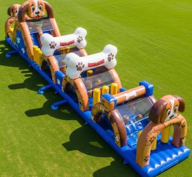 T7-3770 Pista de Obstáculos Inflável com Tema de Cão