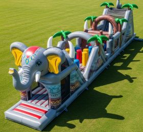 T7-3802 Obstáculo Inflável com Tema de Elefante