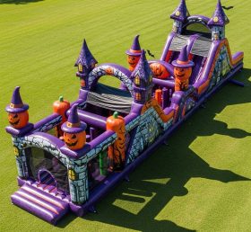 T7-3846 Curso de Obstáculos Inflável com Tema de Halloween