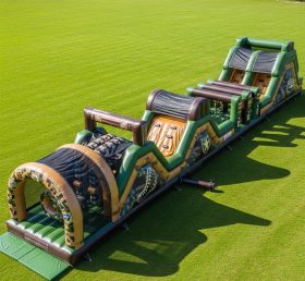 T7-3906 Pista de Obstáculos Inflável com Tema Estilo Militar