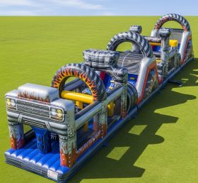 T7-3918 Obstáculo Inflável com Tema de Caminhões Monstro
