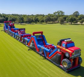 T7-3920 Pista de Obstáculos Inflável com Tema de Caminhões Monstro
