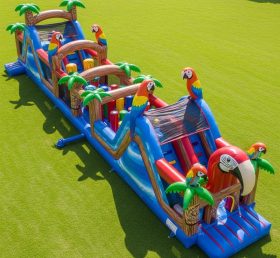 T7-3941 Pista de Obstáculos Inflável com Tema de Papagaio