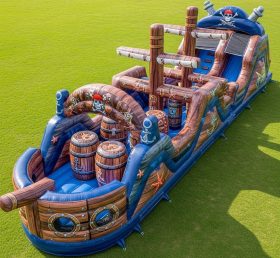 T7-3960 Percurso de Obstáculos Insuflável com Tema de Piratas