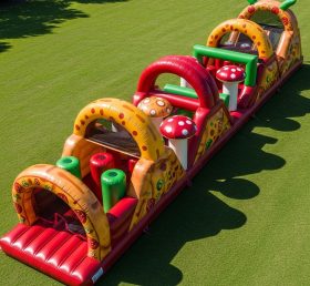 T7-3965 Pista de Obstáculos Inflável com Tema de Pizza