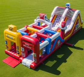 T7-3974 Pista de Obstáculos Inflável com Tema dos Correios