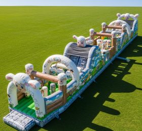 T7-4002 Pista de Obstáculos Inflável com Tema de Ovelha
