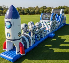 T7-4009 Pista de Obstáculos Inflável com Tema Espacial
