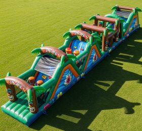 T7-4038 Pista de Obstáculos Inflável com Tema Tropical