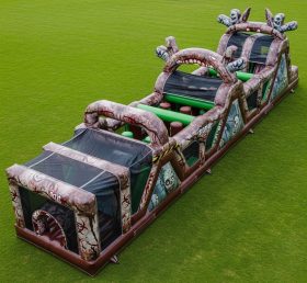 T7-4085 Pista de Obstáculos Inflável com Tema de Zumbi