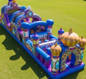 T7-4087 Curso de Obstáculos Inflável com Tema Aladdin