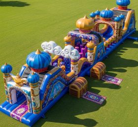 T7-4088 Curso de Obstáculos Inflável com Tema Aladdin