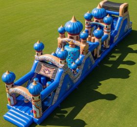 T7-4090 Curso de Obstáculos Inflável com Tema Aladdin