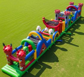 T7-4094 Percurso de Obstáculos Inflável com Tema Angry Birds