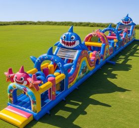 T7-4100 Obstáculo Inflável Tema Baby Shark