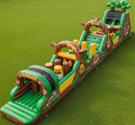 T7-4132 Curso de Obstáculos Inflável com Tema Boonie Bears