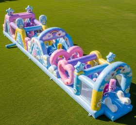 T7-4138 Pista de Obstáculos Inflável com Tema Ursinhos Carinhosos