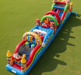 T7-4151 Curso de Obstáculos Inflável com Tema Crayon Shin Chan