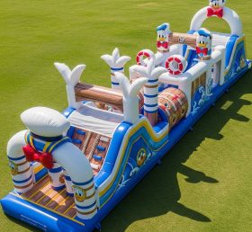 T7-4154 Pista de Obstáculos Inflável com Tema do Pato Donald