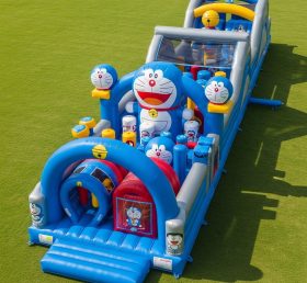T7-4164 Curso de Obstáculos Inflável com Tema Doraemon