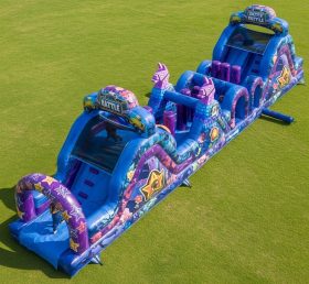 T7-4172 Curso de Obstáculos Inflável com Tema Fortnite